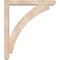 Ekena Millwork Thorton Craftsman Smooth Bracket w/ Offset Brace, Douglas Fir, 5 1/2"W x 38"D x 44"H BKT0604X38X44THR04SDF - alternate 2